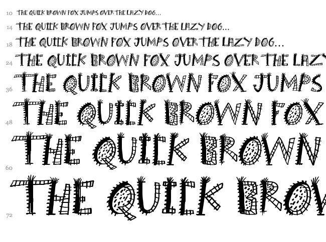Boom Shanker font waterfall